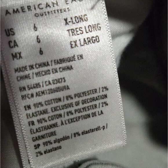 American Eagle Grey Wash Hi-Rise Jegging - Picture 6 of 6